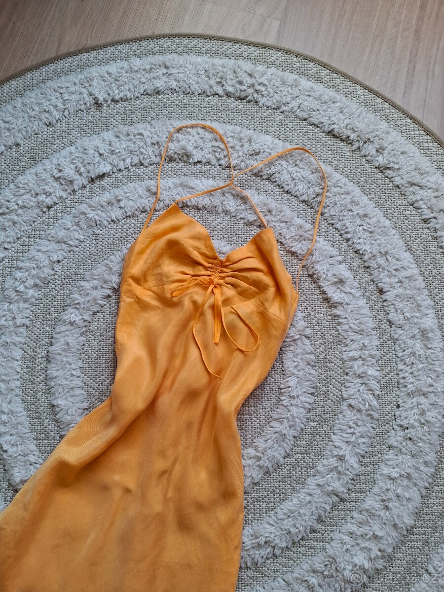 Oranžové Šaty zara - 3