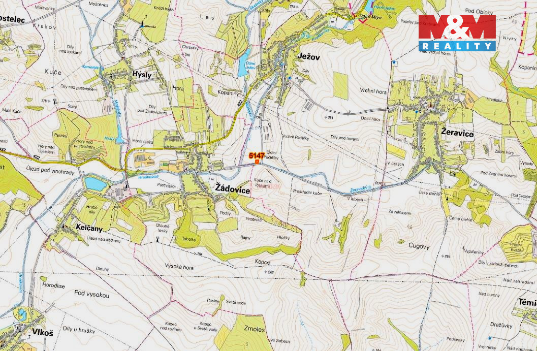 Prodej pole, 430 m², Ježov - 3