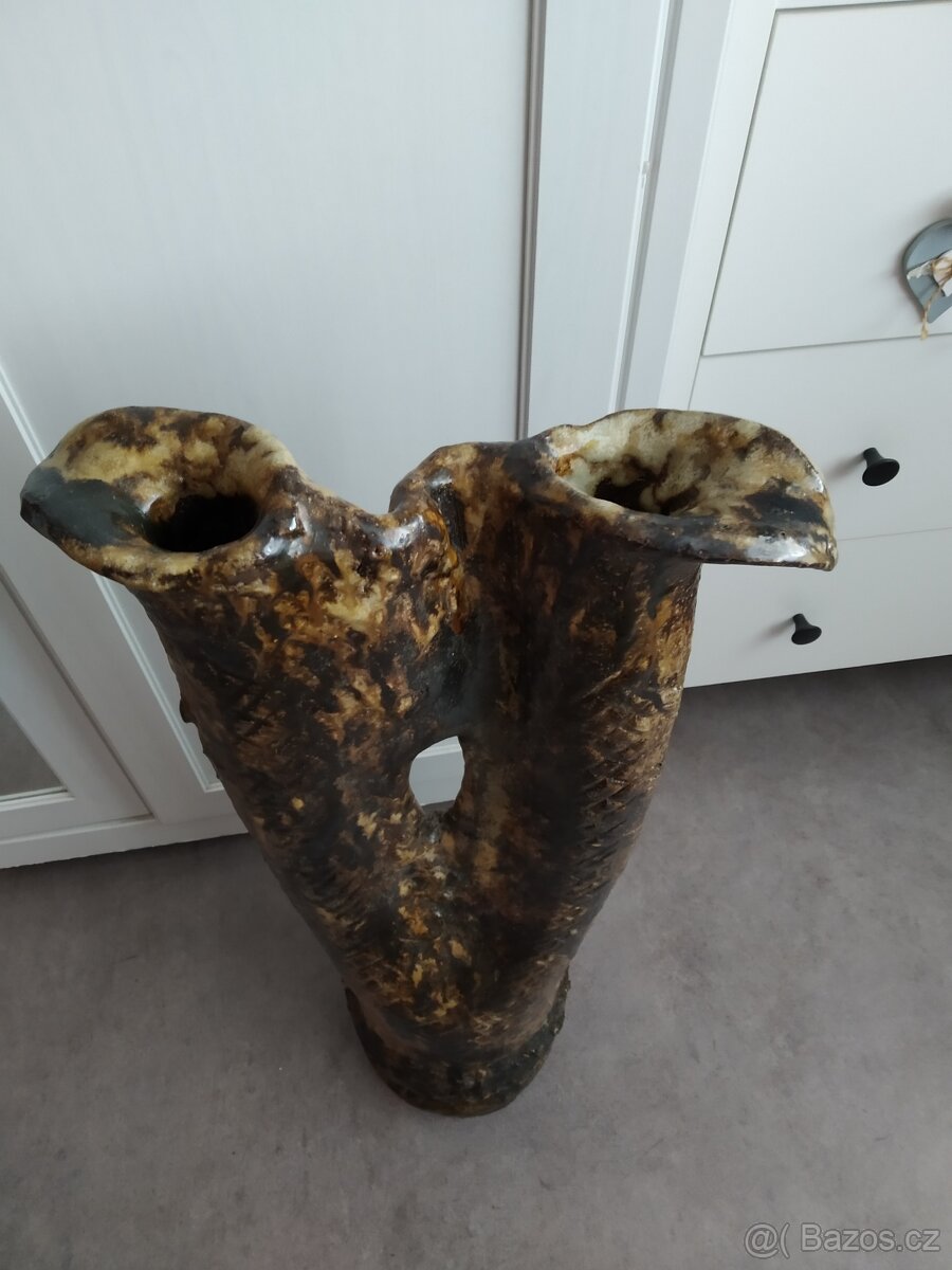 Větší kameninová váza - 3