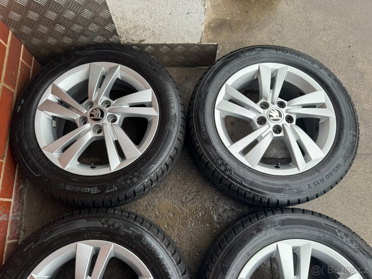 Alu 15" 5x100 škoda Cygnus zimní 88% F3 TOP - 3