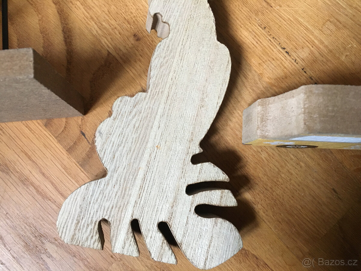 Dekorace bílý papoušek kakadu - 3