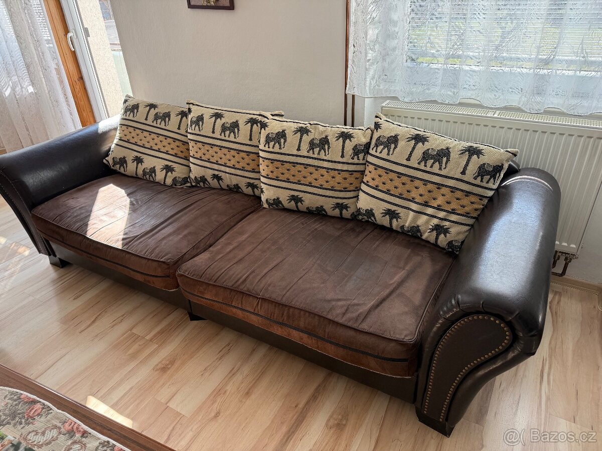 Kožený gauč rozkládací - 3