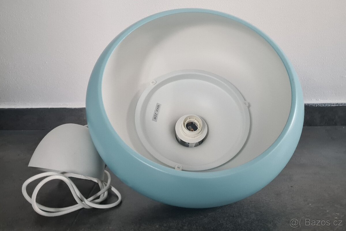 586 - závěsné svítidlo / lustr IKEA - modré - 3