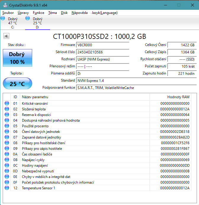 Prodám SSD Crucial P310 1TB (2230) - 3