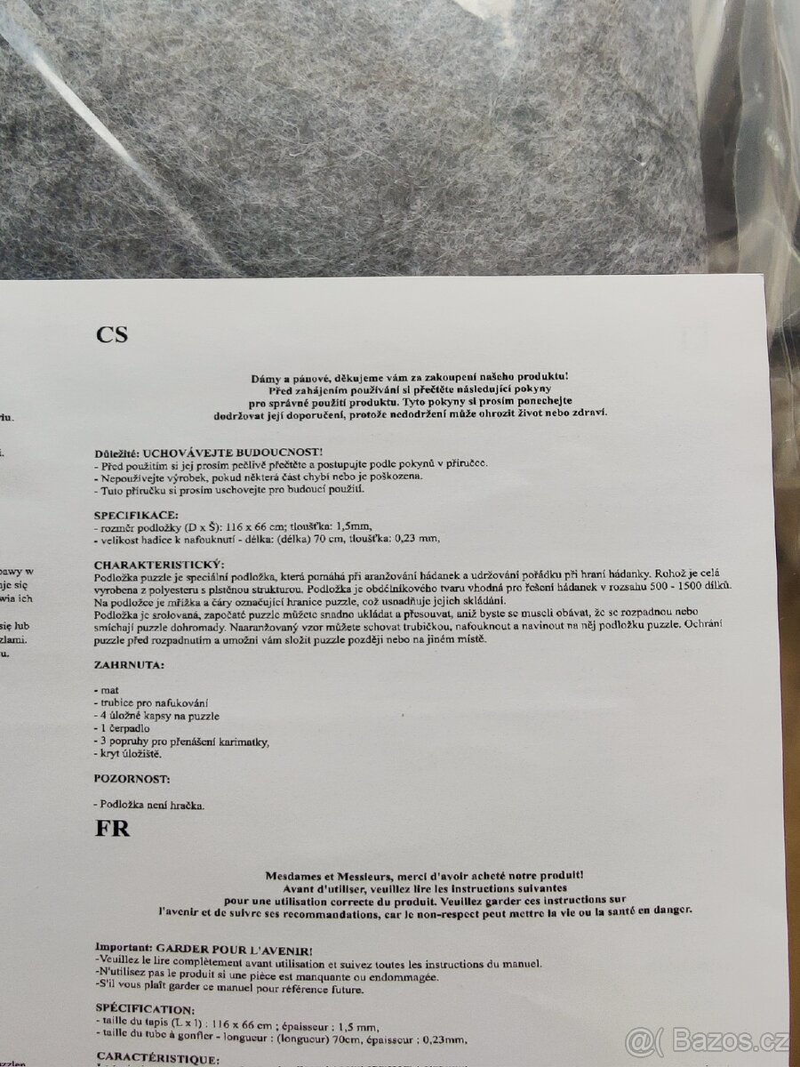 Podložka na puzzle - 3