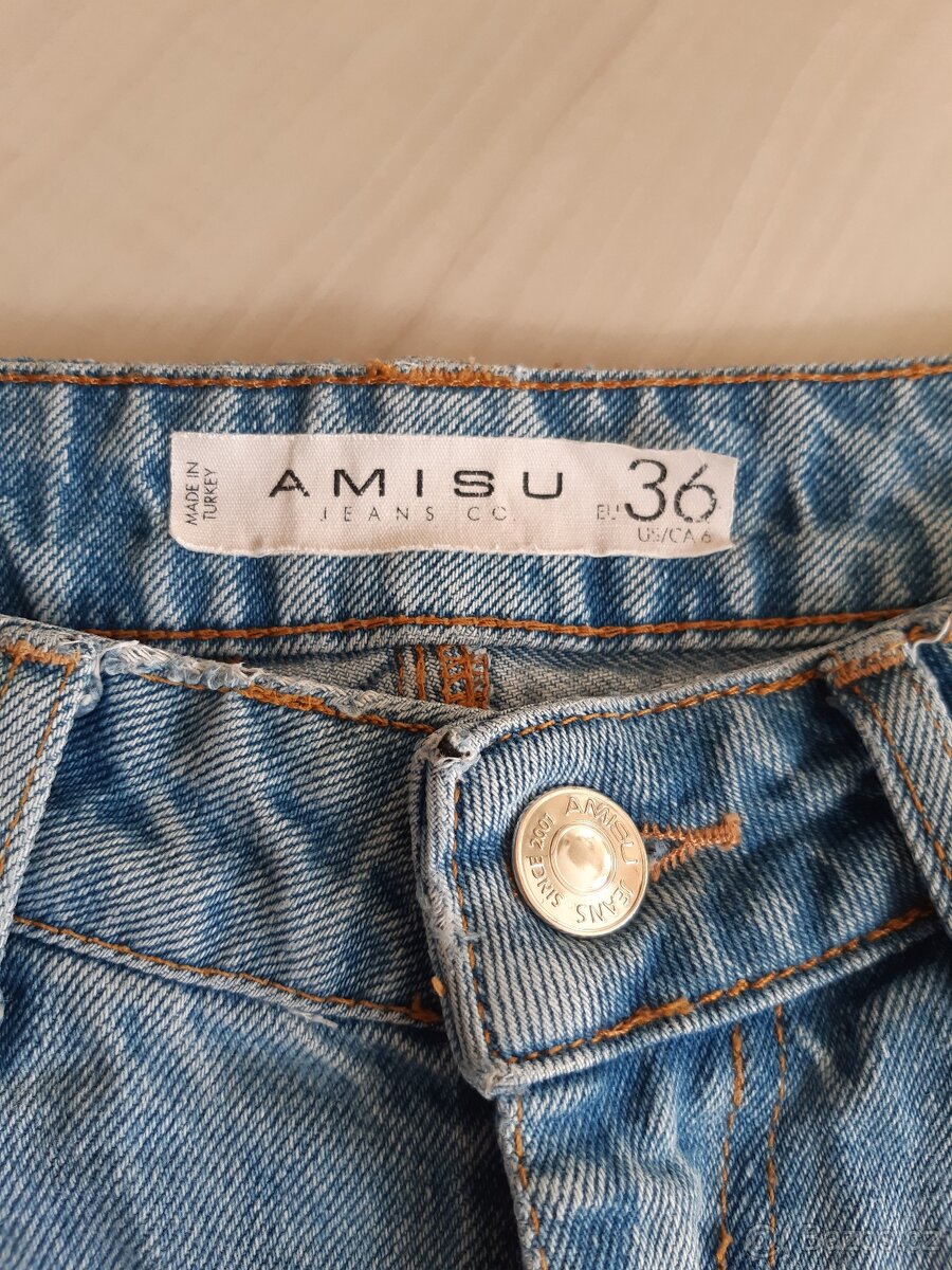 Dívčí / dámské džíny, vel. 36, zn. Amisu - 3
