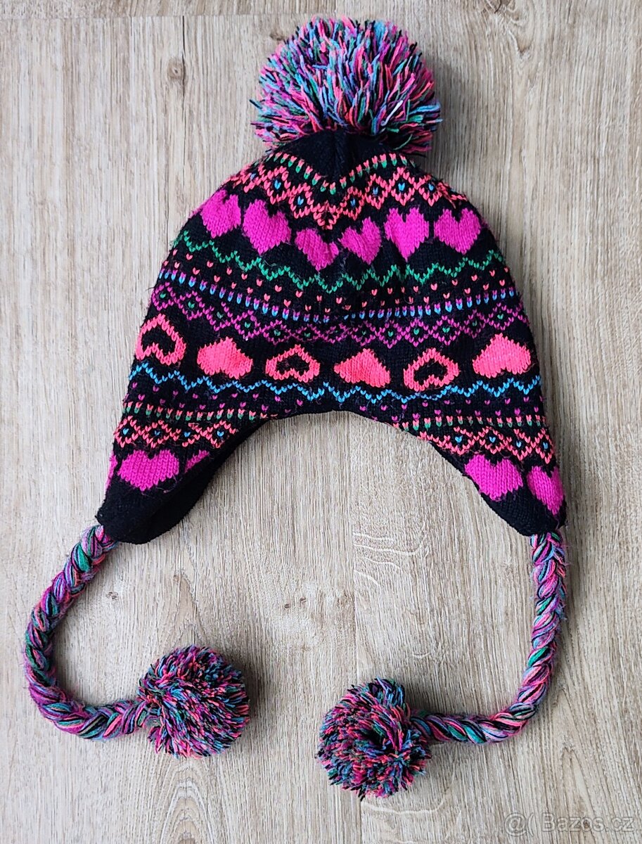 Prodám dívčí čepice a šálu 5-11 let - 3