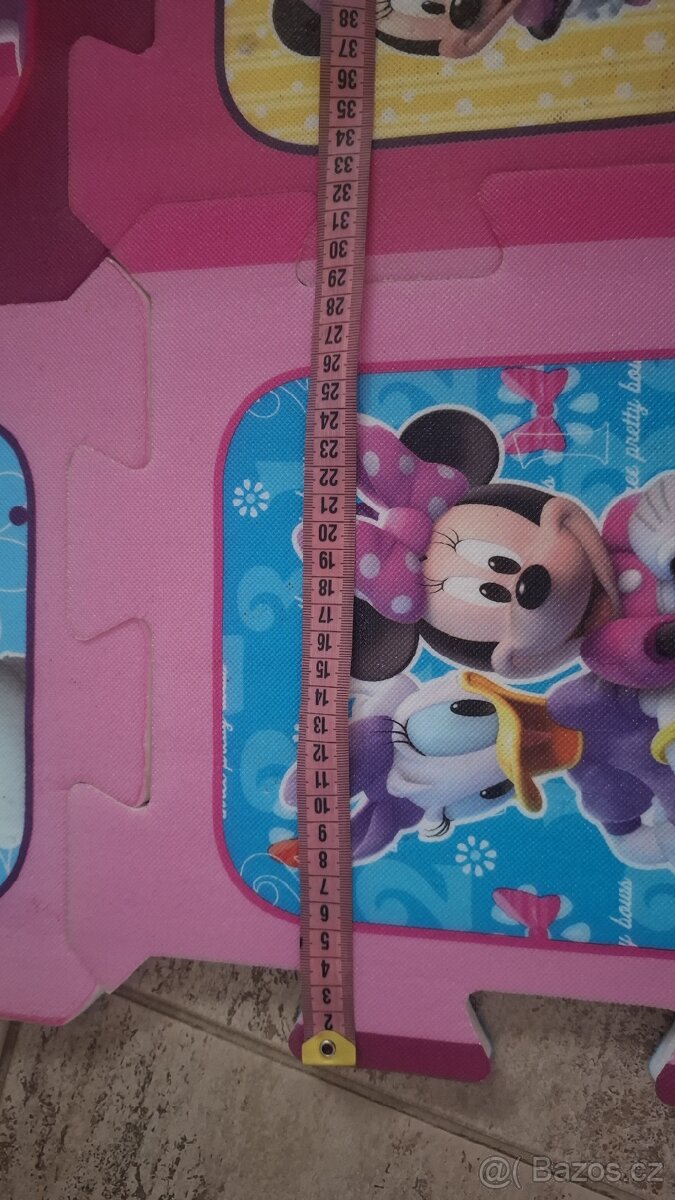 Pěnová podložka PUZZLE dlaždice Minnie mouse - 3