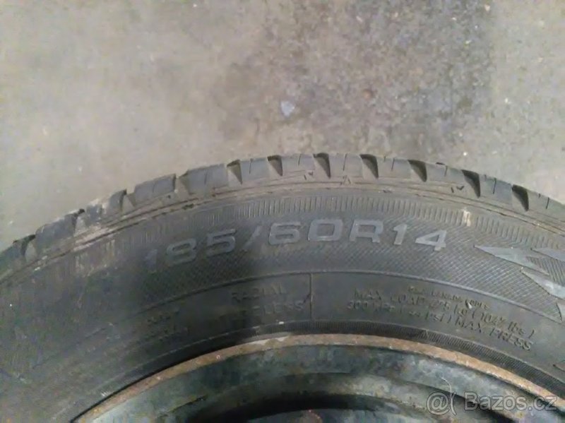 Plech.disky 5x100 + zimní pneu 185/60/14 - 3