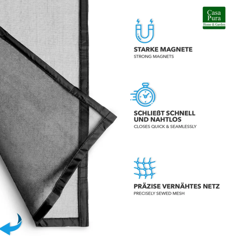 Magnetická síť proti hmyzu 80x210 cm do dvěří / balkonové - 3