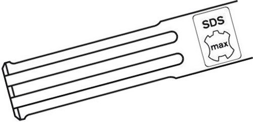 Drážkovací dláto SDSMAX 280mm - 3