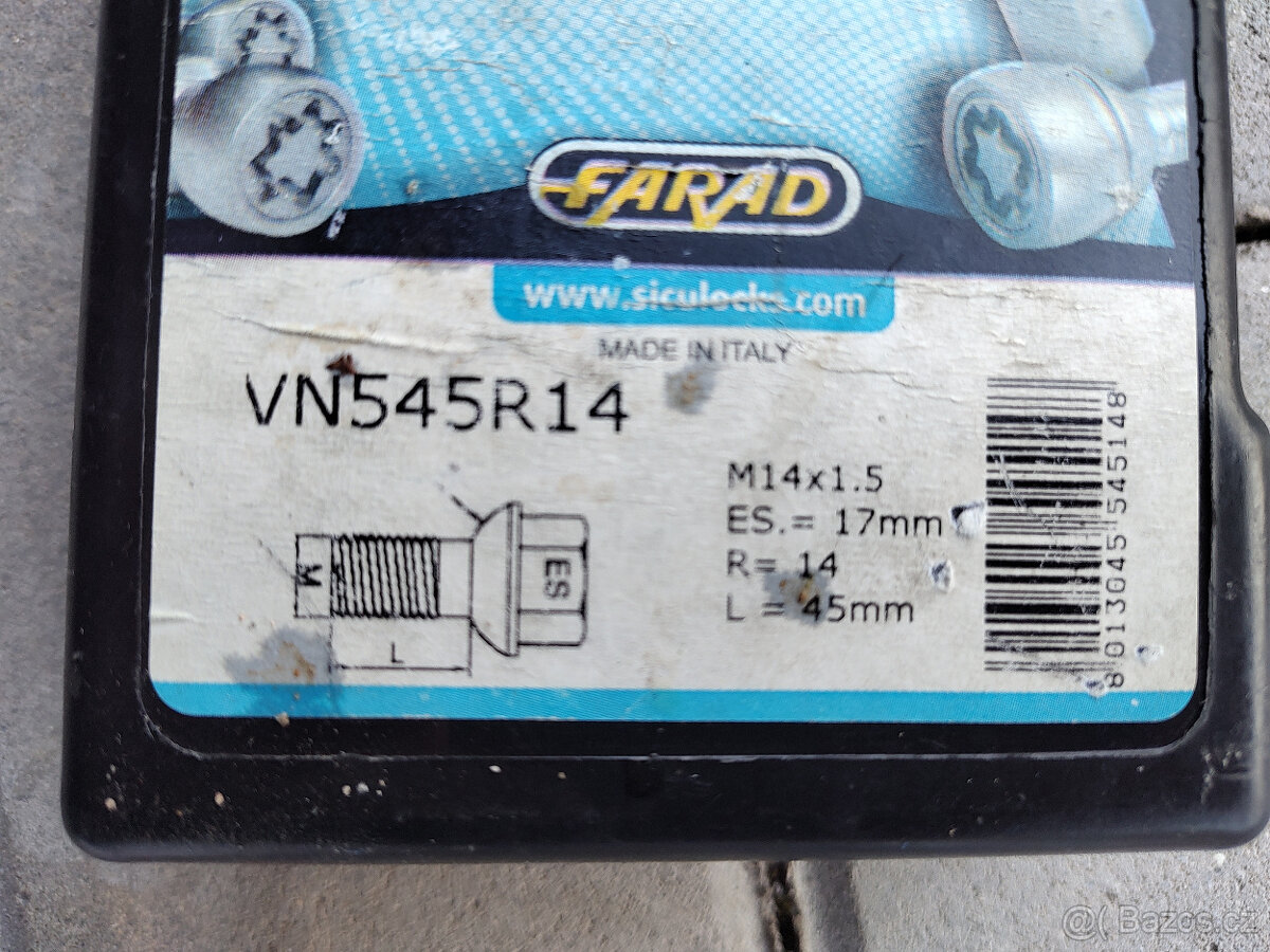 Sada šroubů na kola R14 - 3