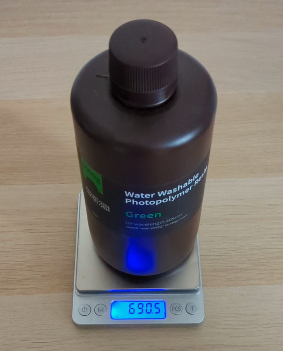 Elegoo Water-washable Resin zelená 0,5Kg - 3