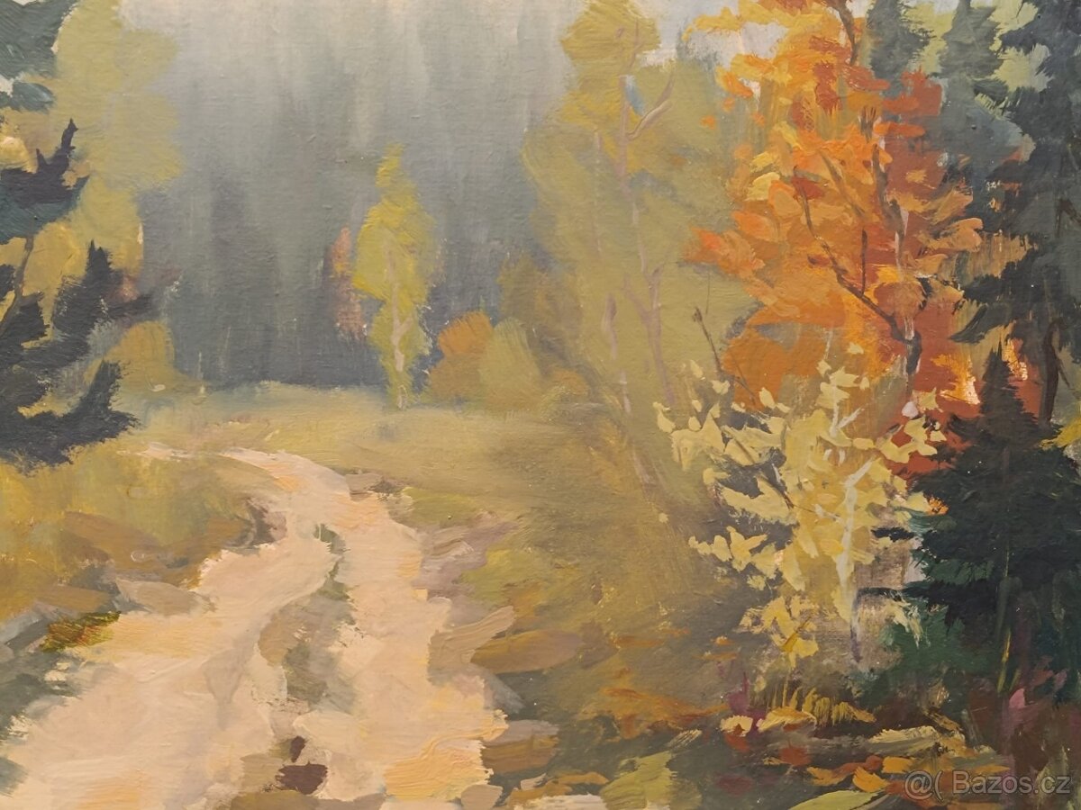 Obraz František Pulec, Šumava, olej 43x73 - 3