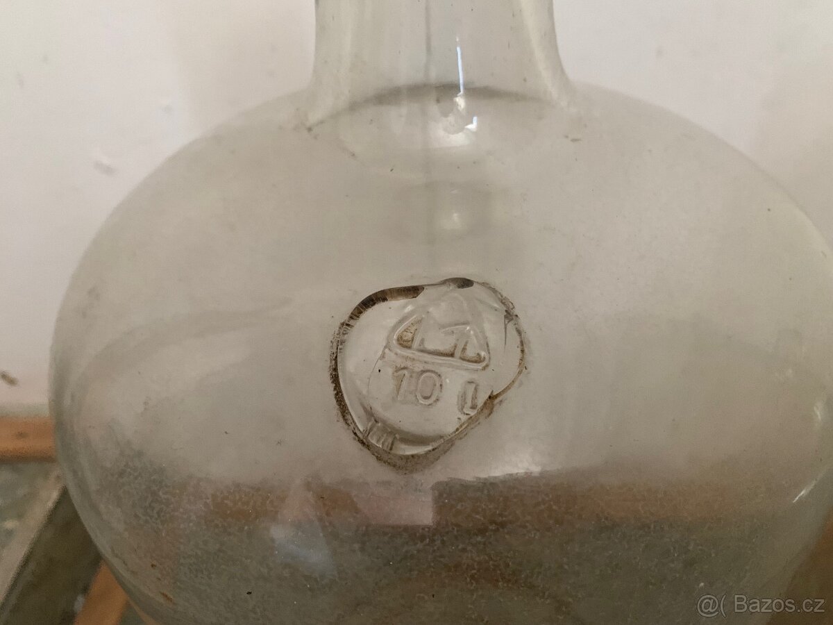 Skleněný demižon 10L - 3