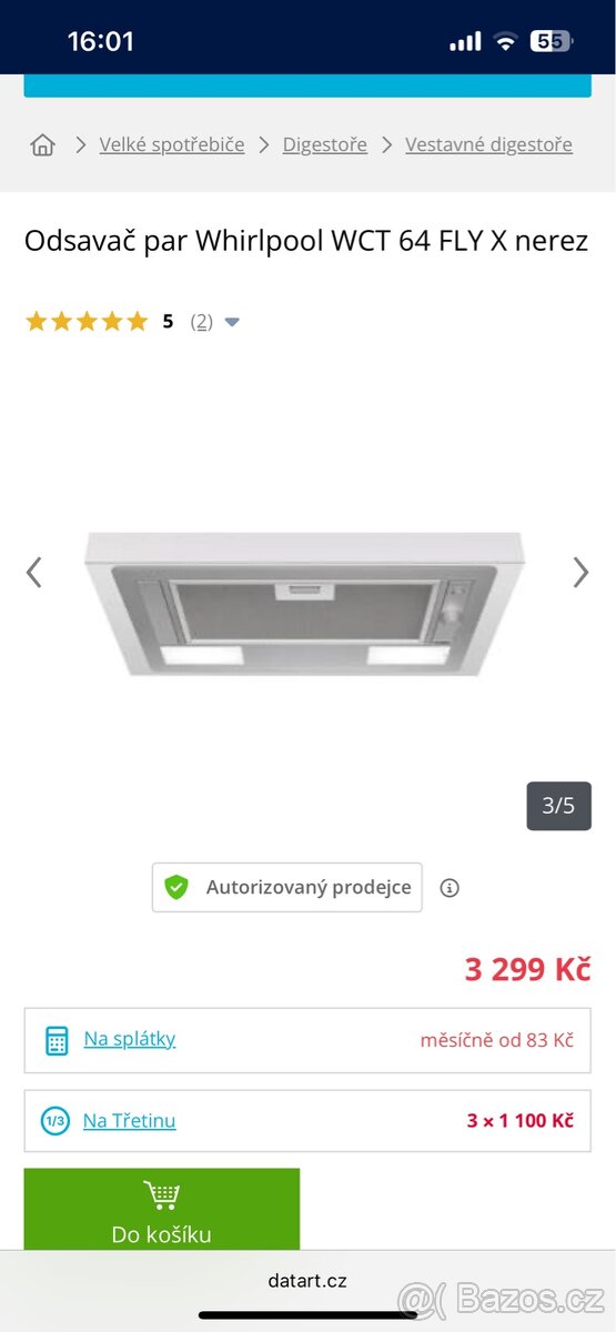 Whirlpool digestoř - 3