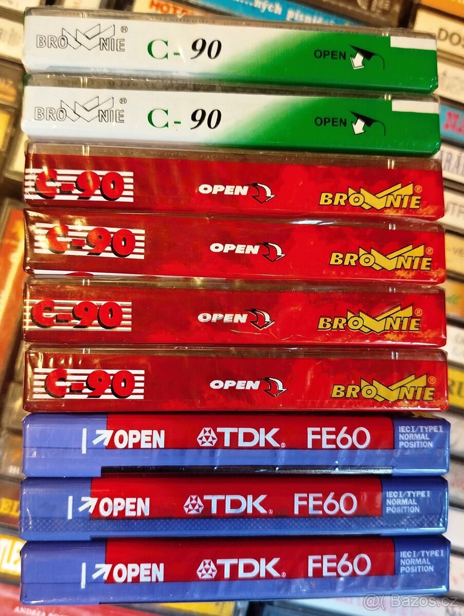 9x MC PRÁZDNÁ KAZETA (nové, nerozbalené) - 3
