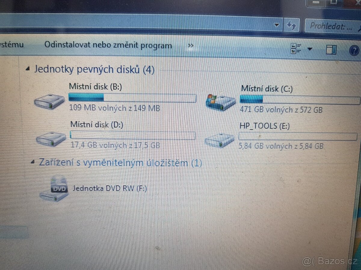 Notebook HP Pavilion dv-6 silver - na díly - 3