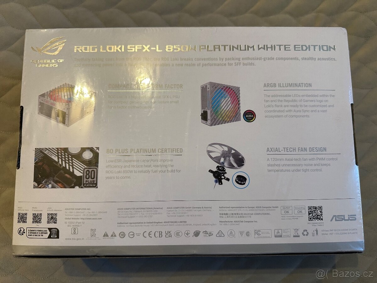 Zdroj Asus ROG Loki SFX-L 850W White Edition 80+ Platinum - 3
