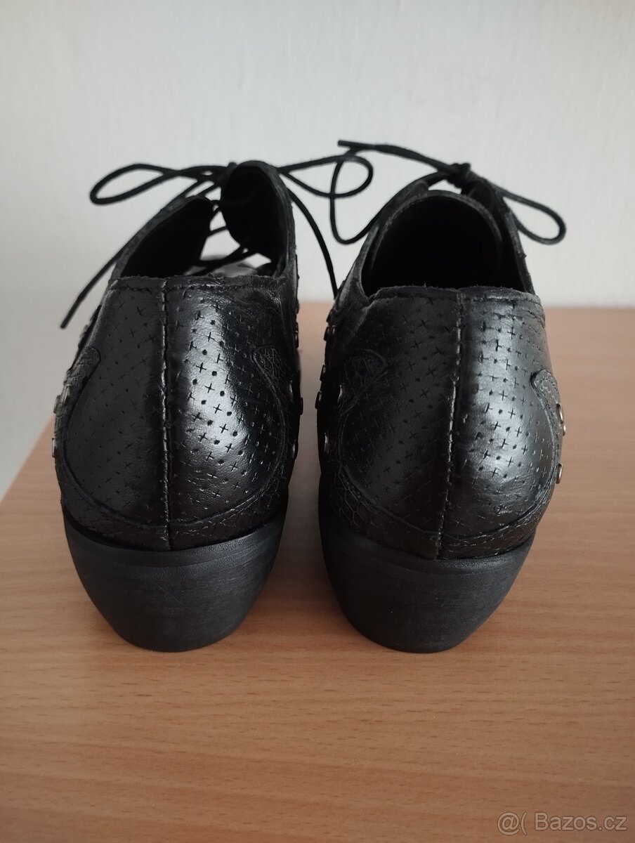 Kožené italské botky vel. 40 - 3