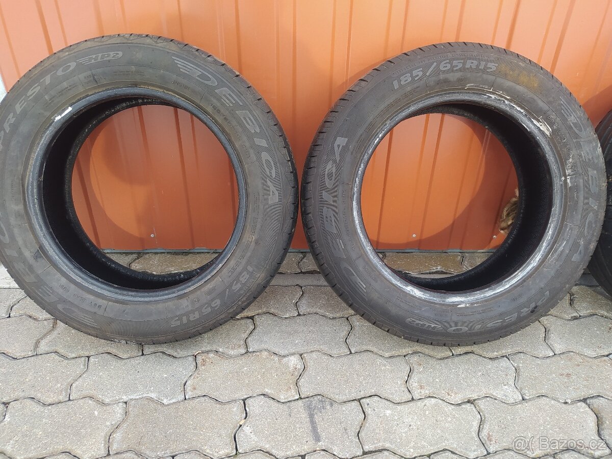 Prodám letní pneu Debica 6,5-7mm. - 3