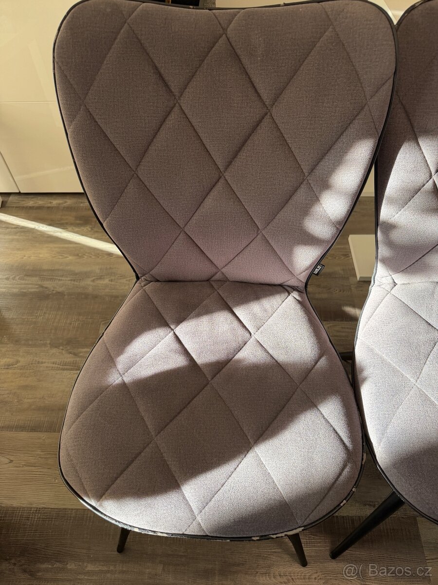 4 čalouněné jídelní židle - 3