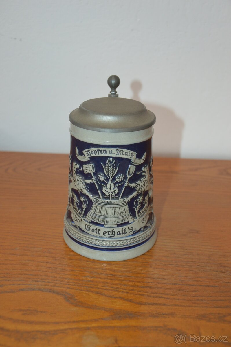 Keramický pivní korbel - 3