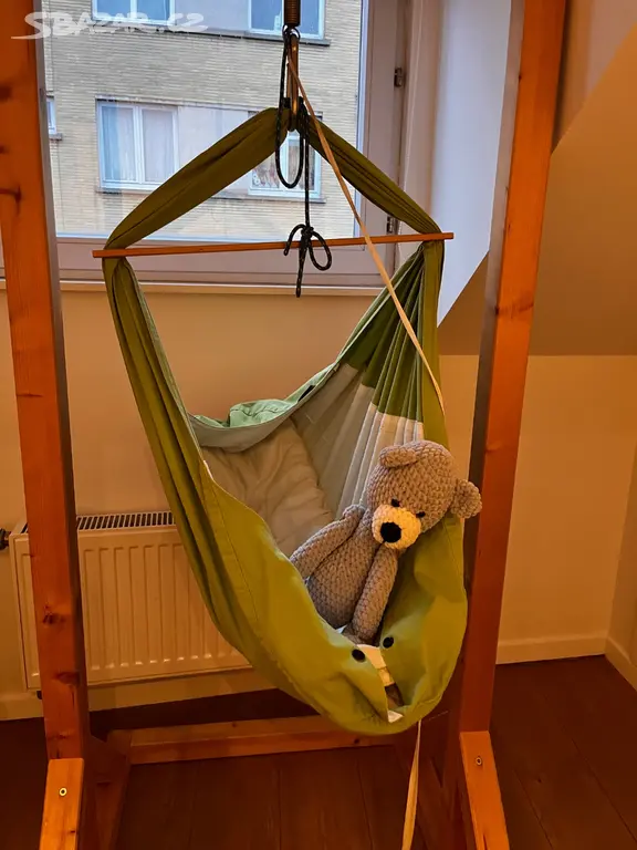 Dřevěný stojan na hacku/hojdavak - 3