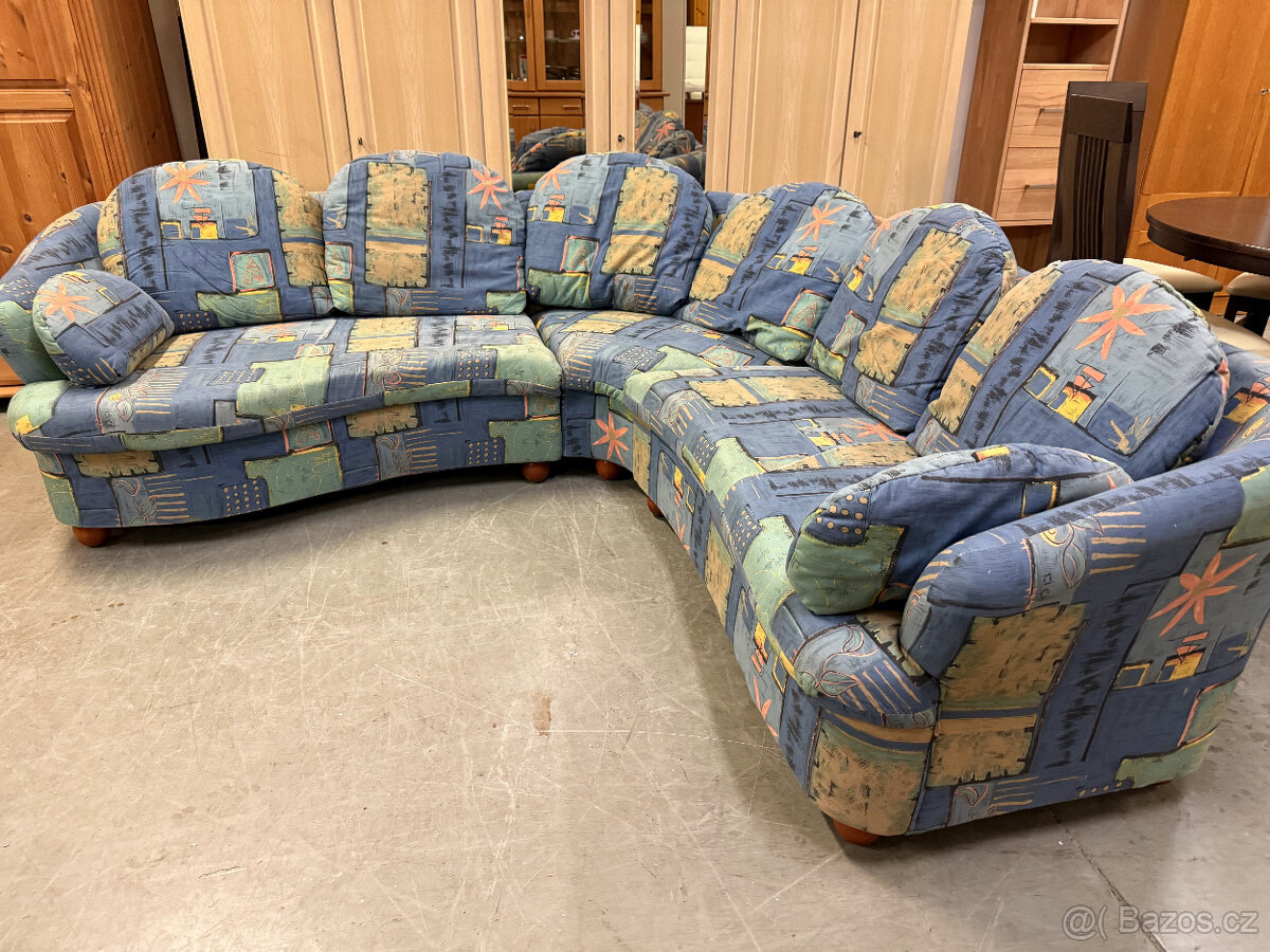Rohová pohodlná sedací souprava - 3