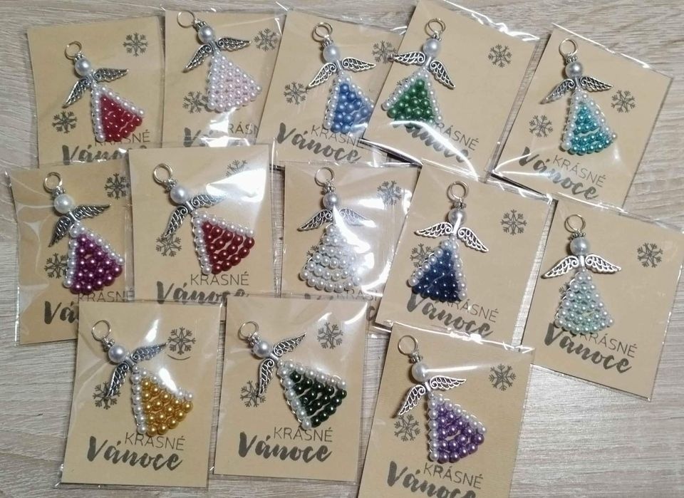 Andělíček z perliček krásné vánoce - 3