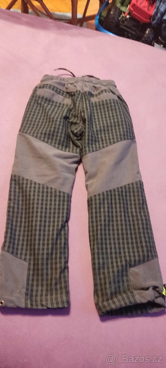 Oteplovačky zimní kalhoty vel.122 - 3