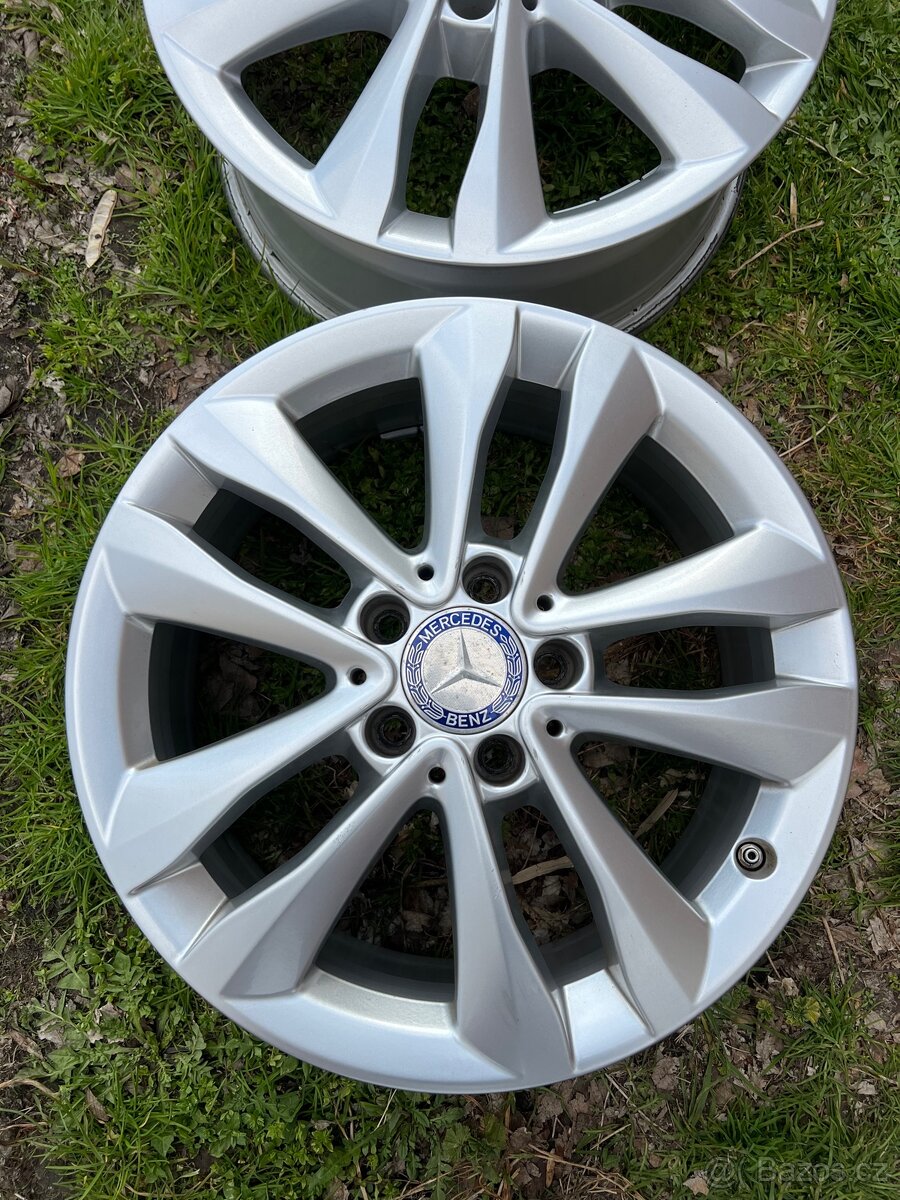 Prodám alu Mercedes 5x112 r17 TPMS - 3
