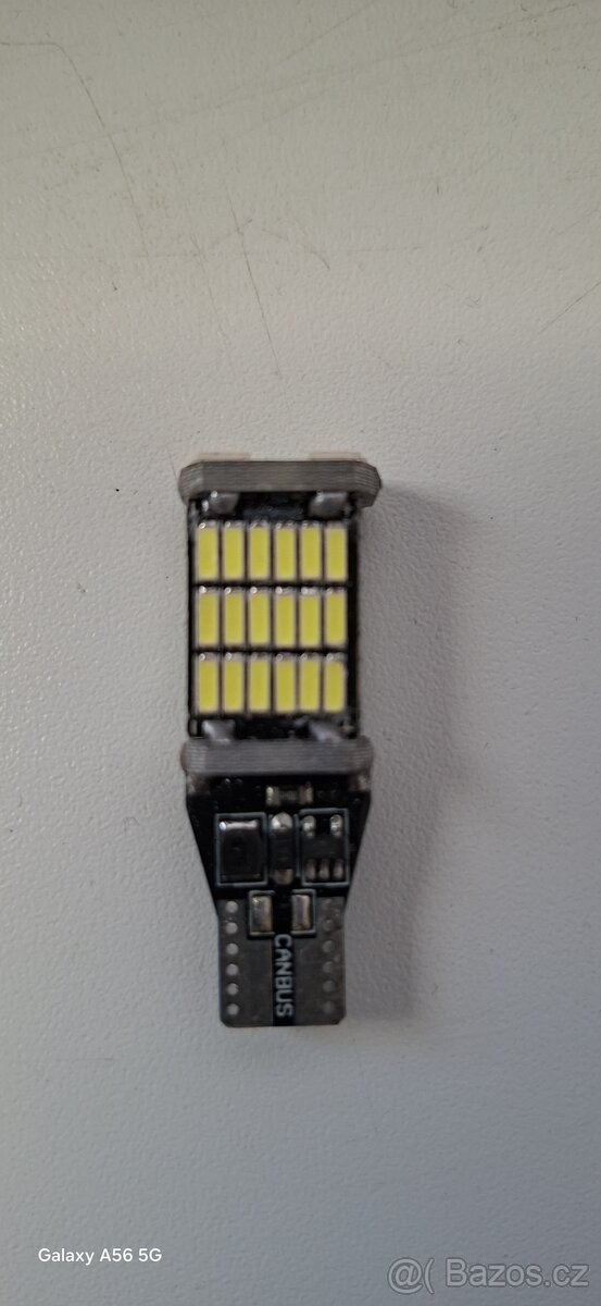 LED autožárovka s paticí T10 / T15 bílá - 3