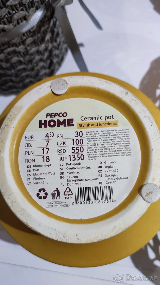 Proutěné dekorativní košíčky, květináč - 3