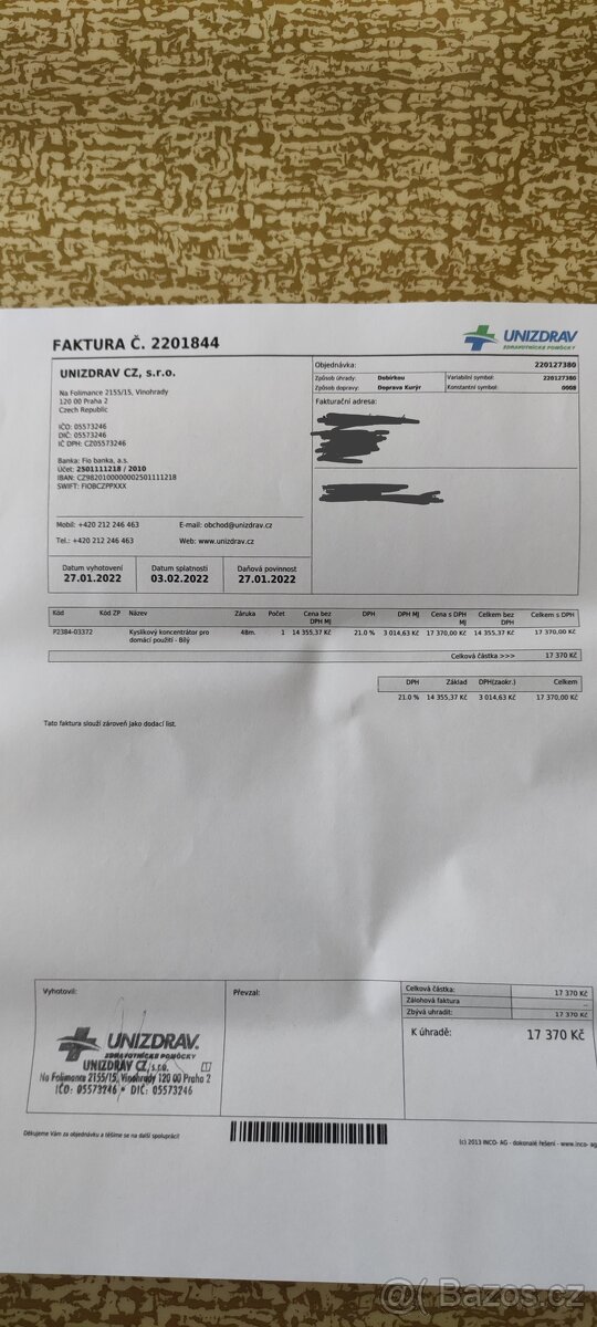 Prodám kyslíkový koncentrátor - 3