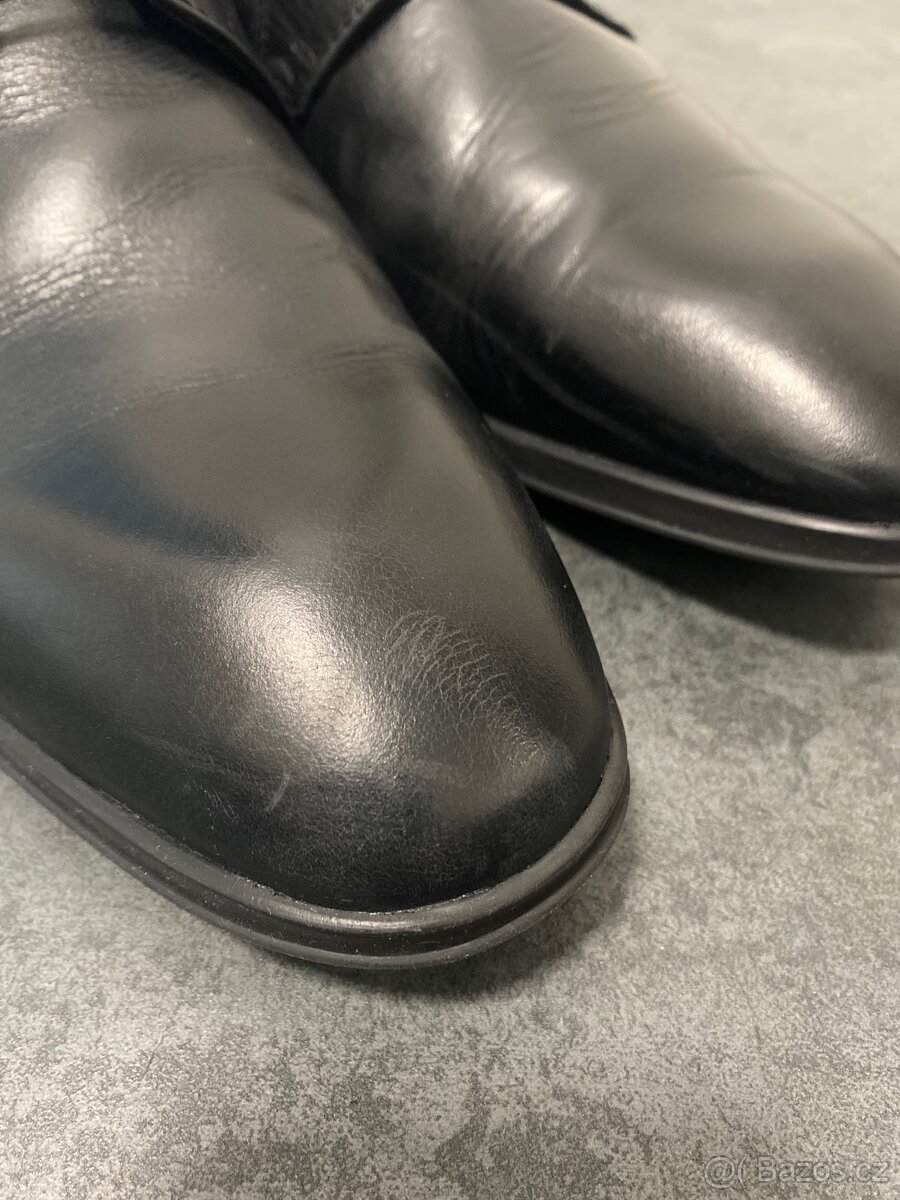 Elegantní nazouvací boty Bata - nero - 3