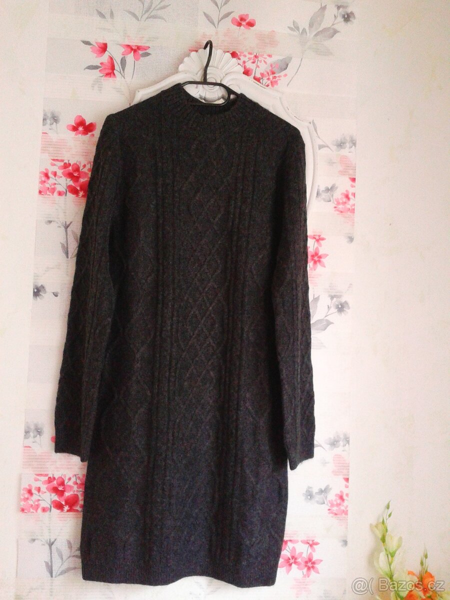 Teploučké pletené šaty 40/42 - 3
