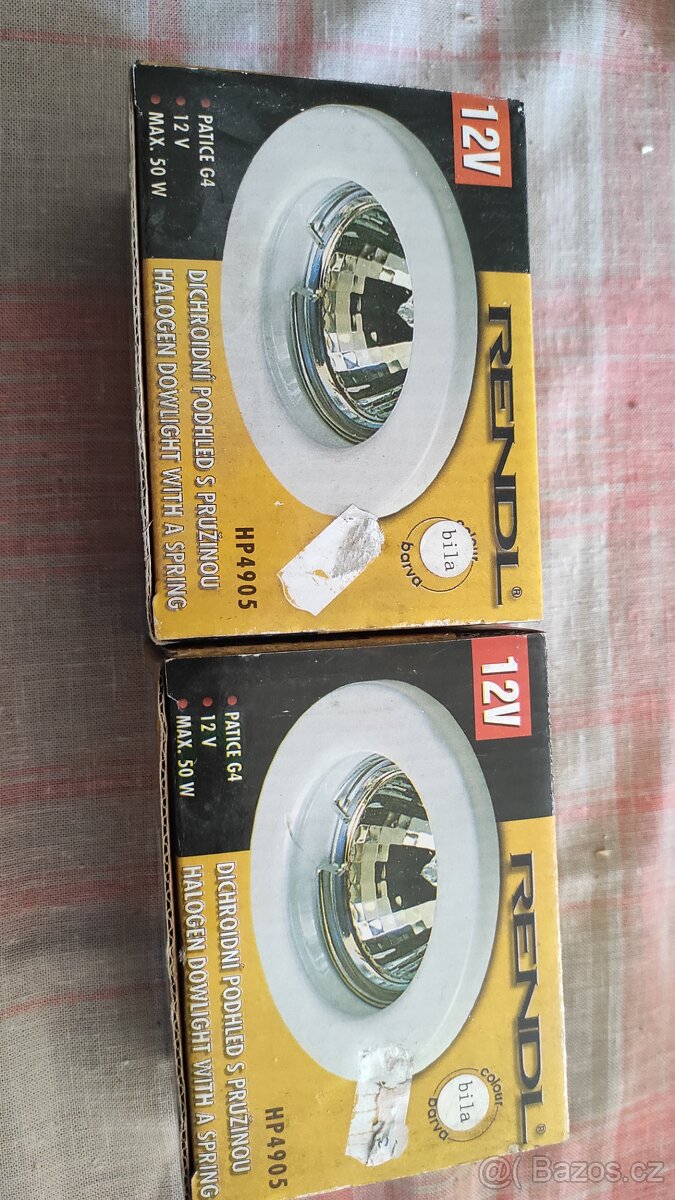 Podhledový výklopný rámeček na halogen popř. LED žárovky - 3