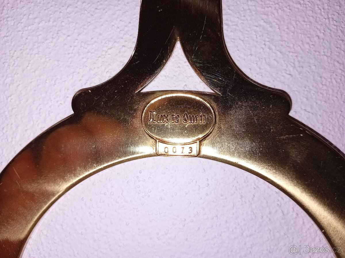 Prodám - pěknou nástěnnou petrolejovou lampu LUX DE DURIR - 3