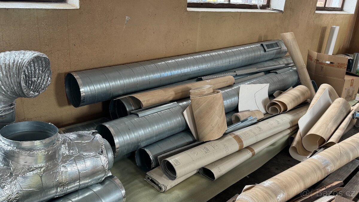 Prvky vzduchotechniky - ventilátor, topení, spiro, klapky - 3