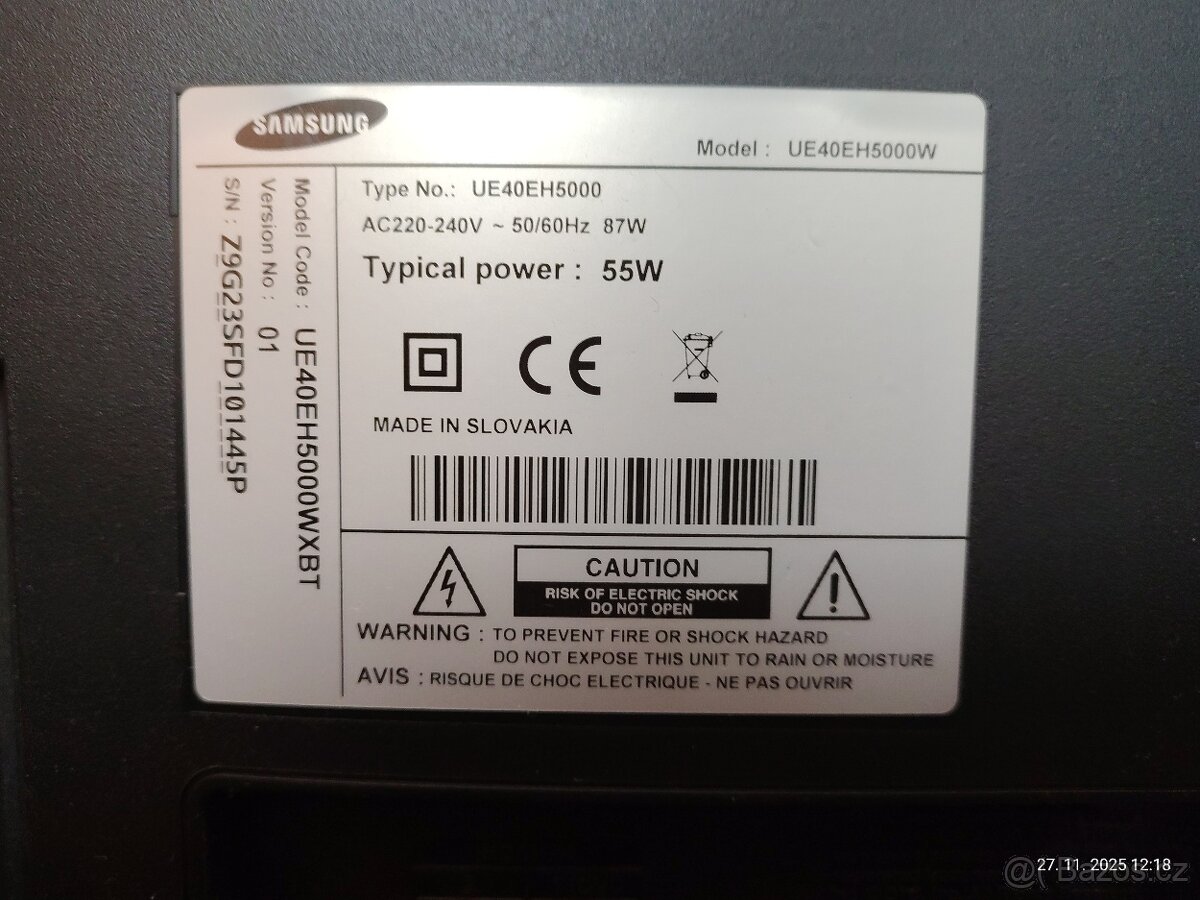 Samsung UE40EH5000 + set-top box, funkční - 3