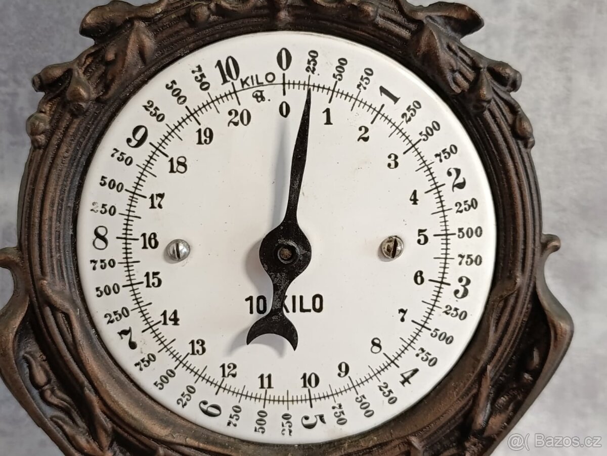 Velmi pěkné jednomiskové figurální 10kg váhy do sbírky - 3