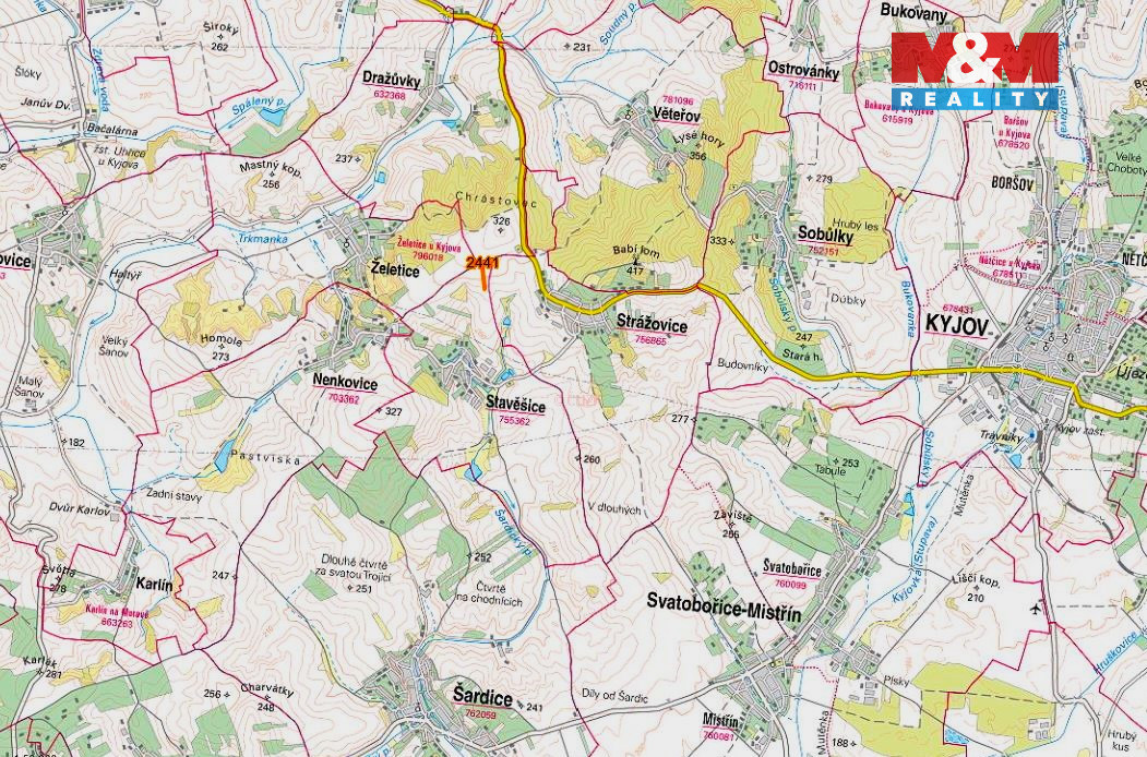 Prodej pole, 719 m², Stavěšice - 3