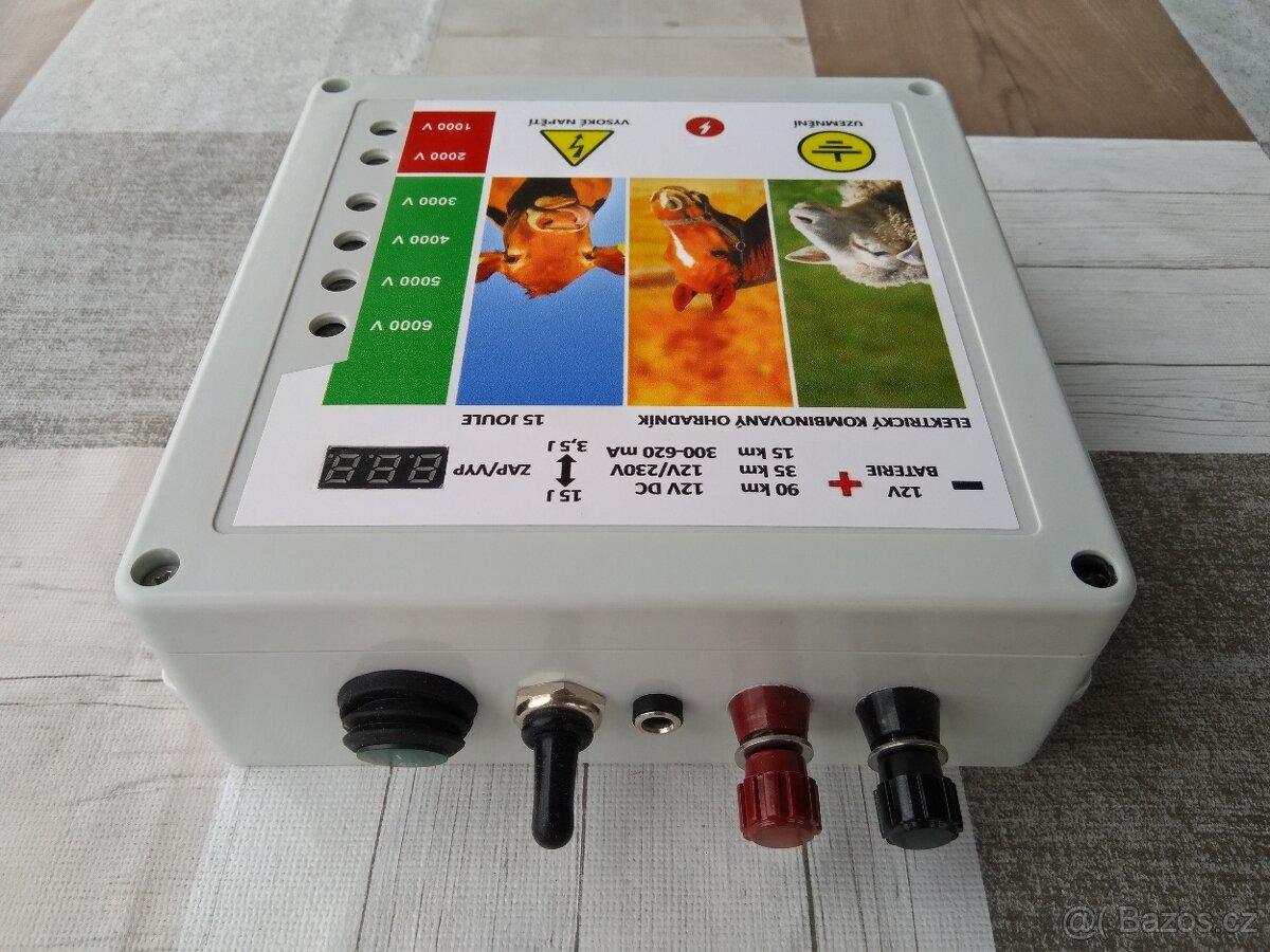 Prodám elektrický ohradník, zdroj. KOMBI 12V/230V 15J - 3