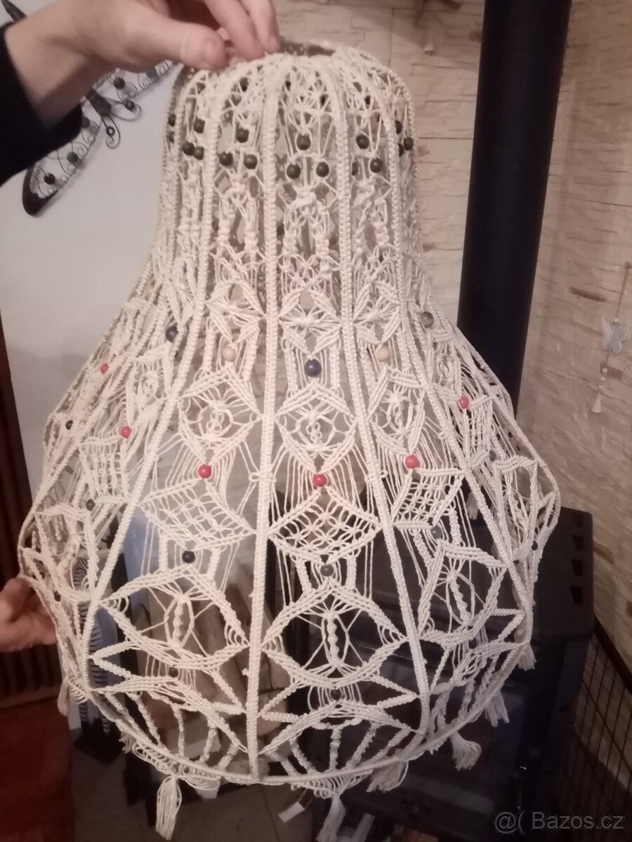 Ručně drhaný kryt na lustr - 3