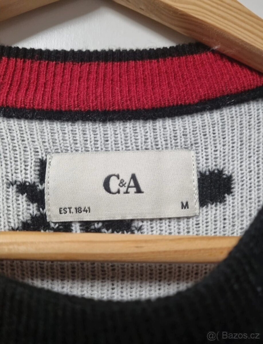 Vánoční svetr C&A, vel.M - 3