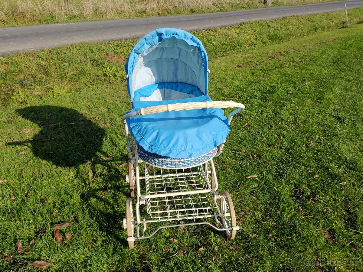 Dětský kočárek retro Liberta Romance modrý - 3