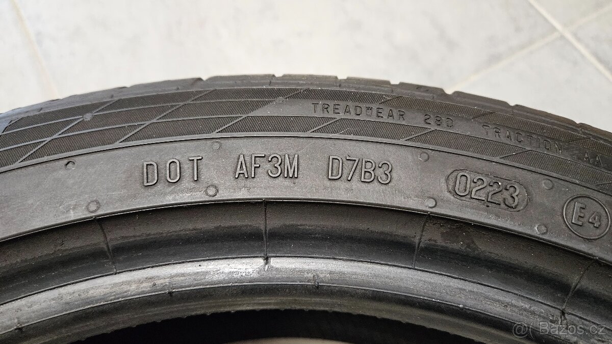 4ks Continental SportContact 5, 205/45 R17 88 V Letní - 3