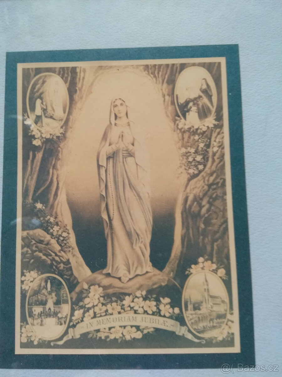 Svaté obrázky, 2 kusy zasklené - 3