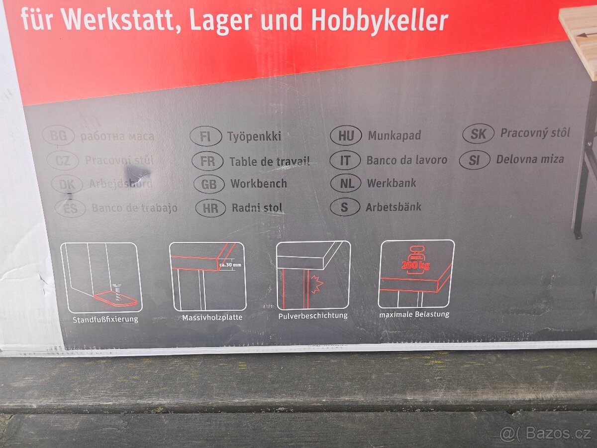 Pracovní/záhradní stůl nový - 3